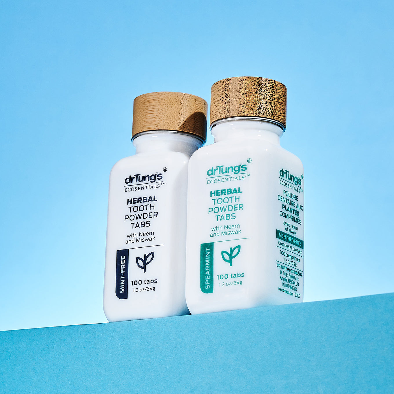 Herbal Toothpowder Tabs Mint-Free and Spearmint - DrTung’s