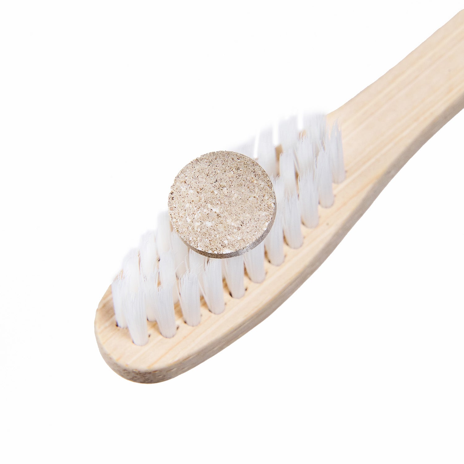 Herbal Toothpowder Tabs with a eco-friendly toothbrush