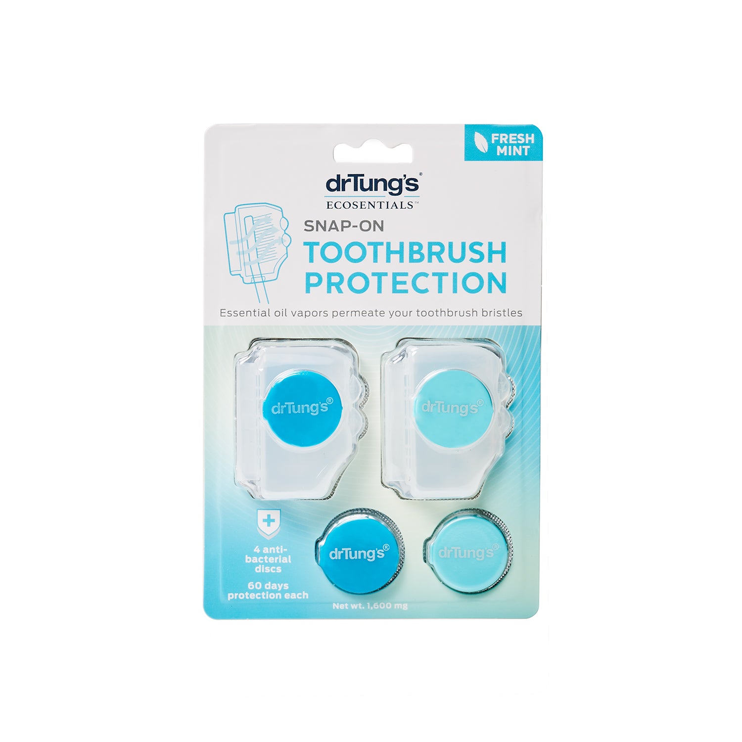 Snap-On Toothbrush Protection blue