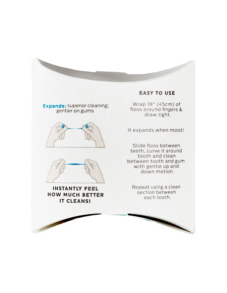 Smart Floss pillow dispenser- back