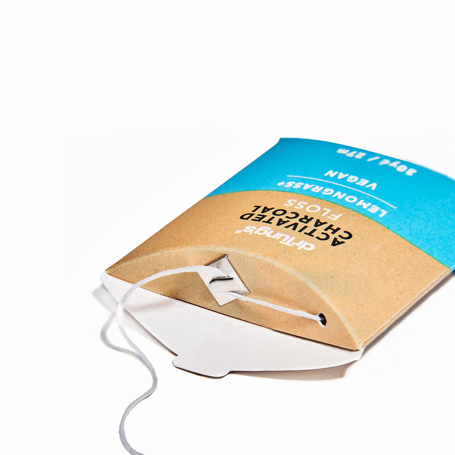 Activated Charcoal VEGAN Floss flat